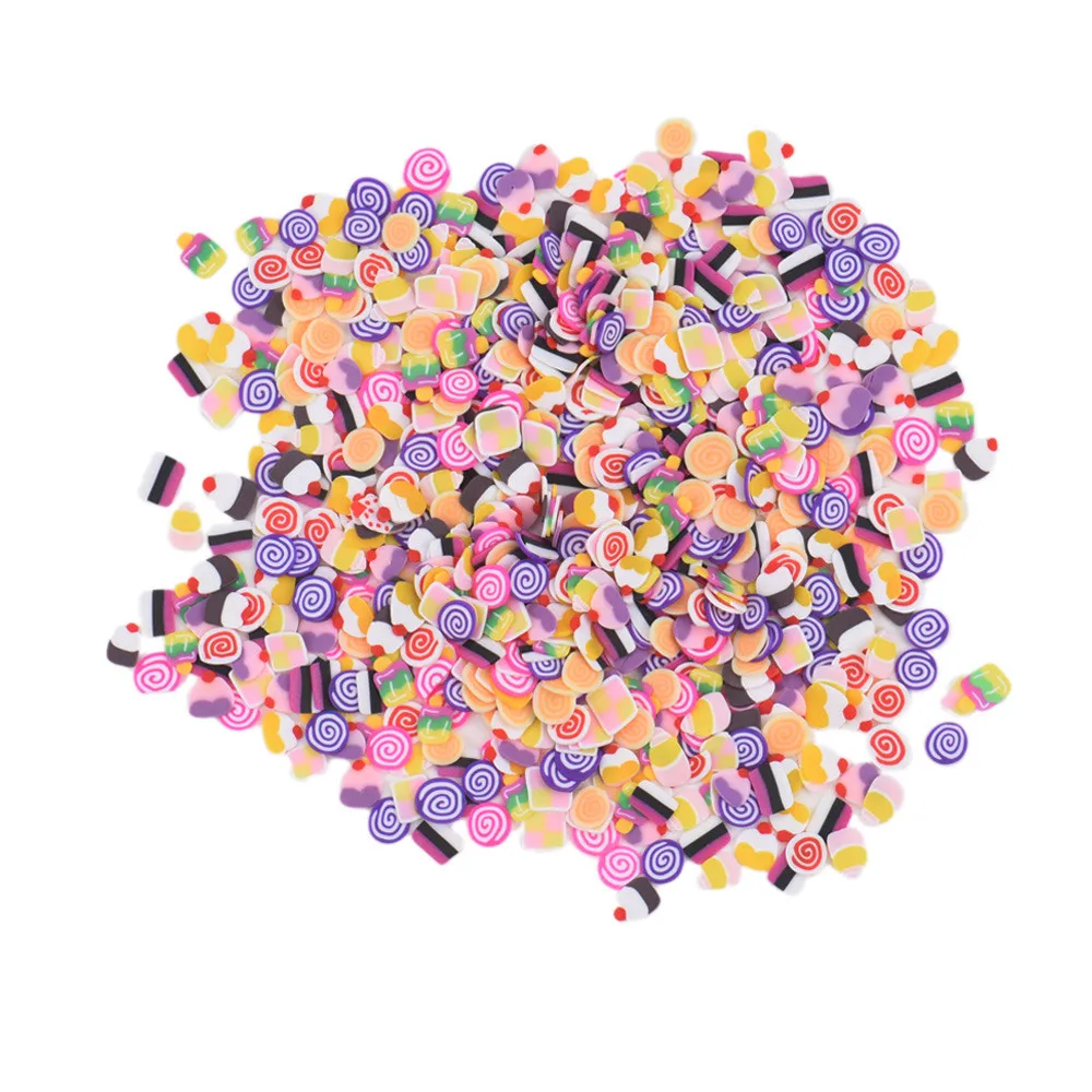 DIY Nail Art Soft Pottery Slices Filler For Nails Acrylic Glitters Decoration Manicure Stickers Fashion 2018 new |