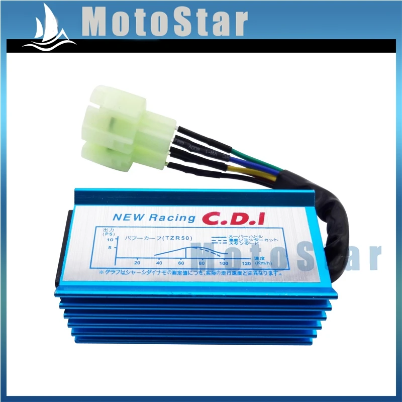 AC 6-контактный синий гоночный блок зажигания CDI для GY6 50cc 90cc 110cc 125cc 150cc двигатель ATV