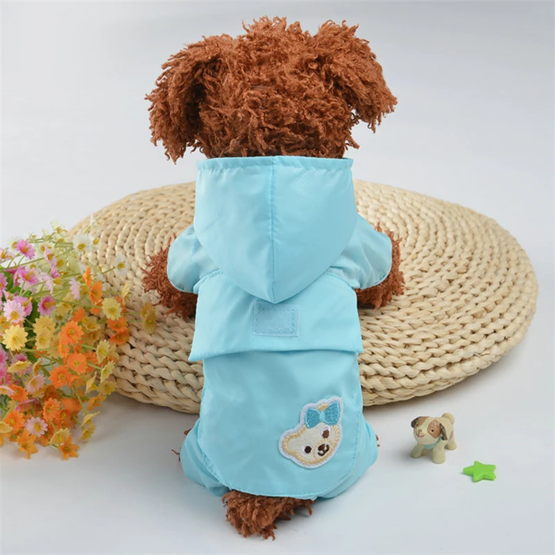 Dog Raincoats for Clothes Waterproof Pet Raincoat For Puppy Dogs Supply Jumpsuit Jacket Products Chihuahua XS-XXL | Дом и сад