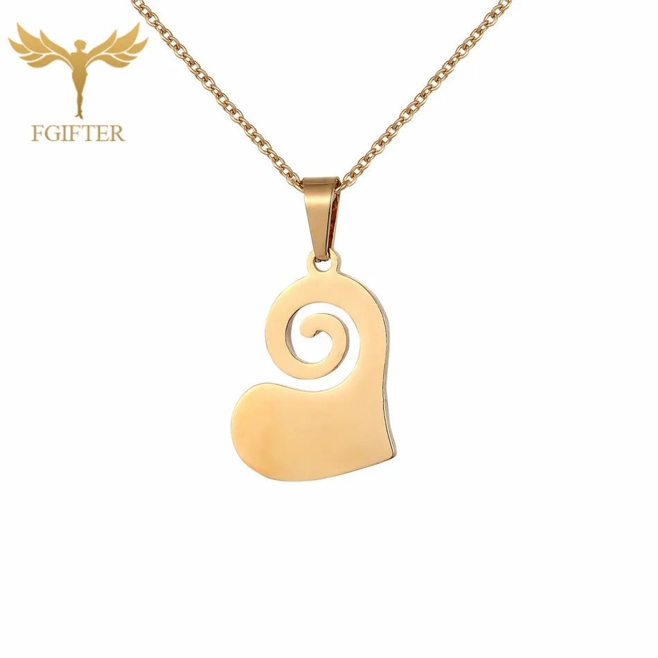 2020 Новое Женское Ожерелье серьги гвоздики набор очарование Золотая Любовь Кулон