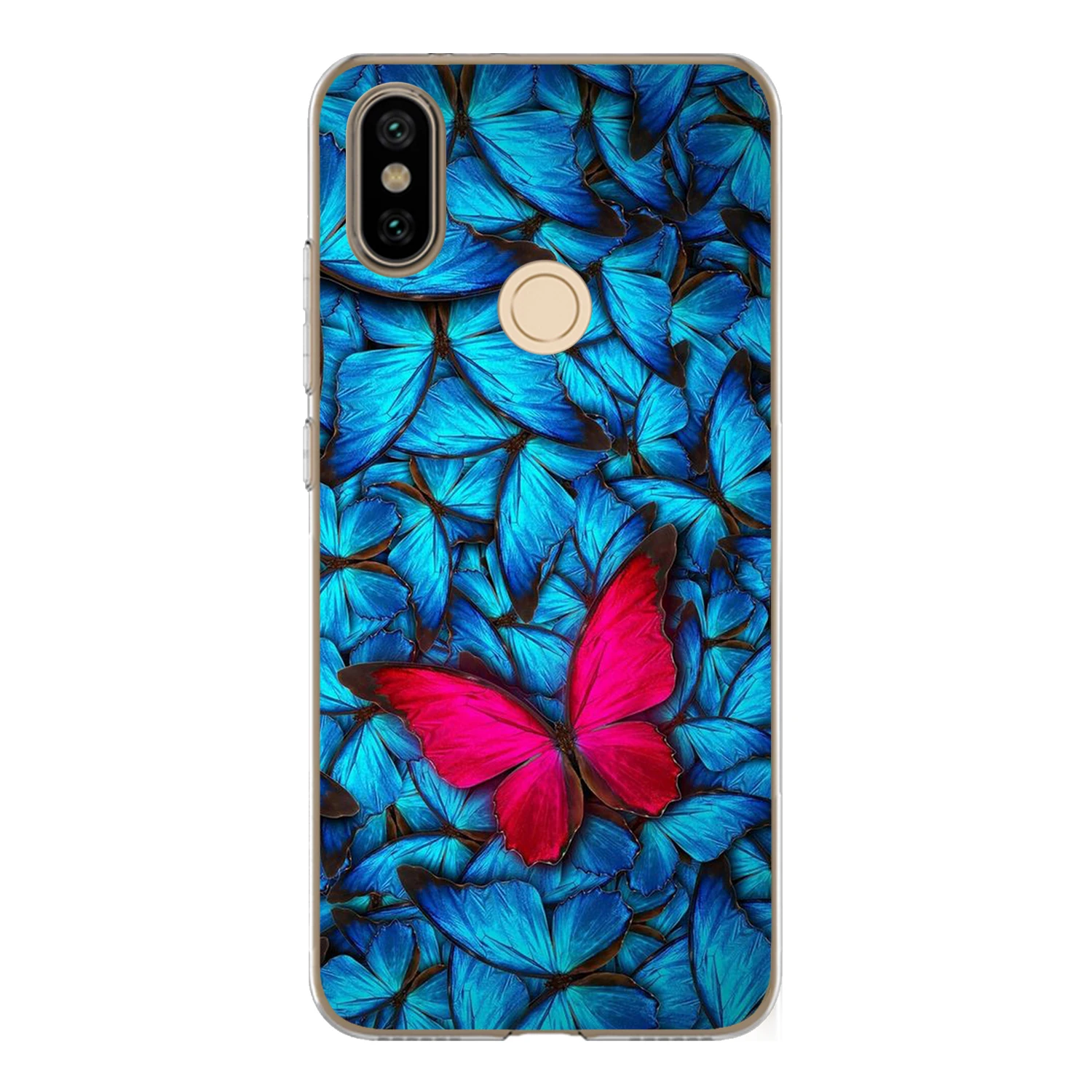 Чехол для Xiaomi Mi A2 6X чехол 5 99 дюйма мягкий ТПУ силикон милый цвет блестящий