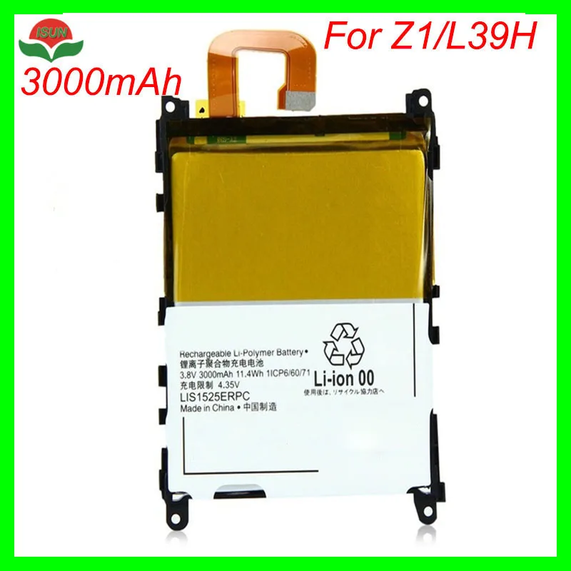 ISUN батарея для мобильного телефона Sony Xperia Z1 L39H C6902 C6903 LIS1525ERPCS 3000mAh Замена
