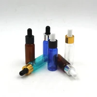 300pcslot 20ml pet aluminum dropper oil essential bottle in refillable traveler plastic fragrance cosmetic packaging