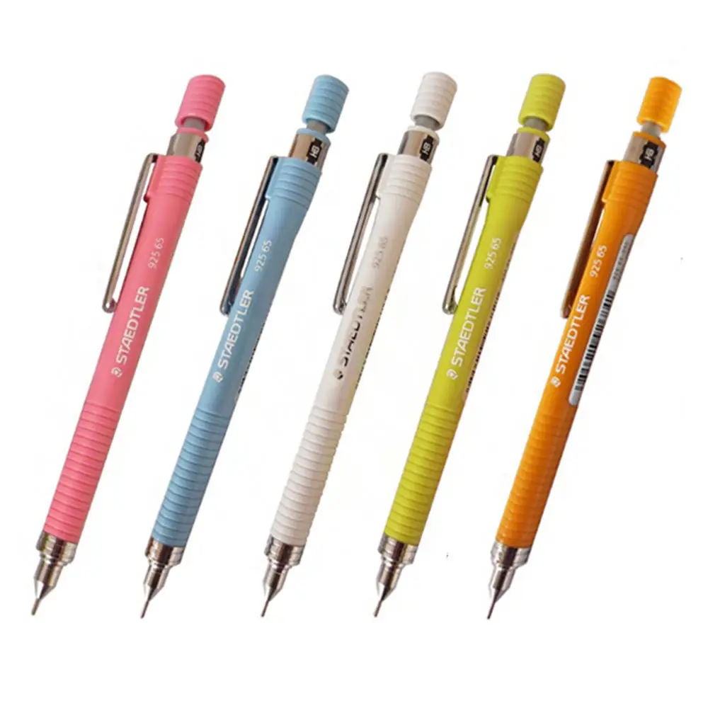 Staedtler 925 65 0,5 мм графита черчение механический карандаш синий желтый оранжевый розовый белый 5 цветов на выбор