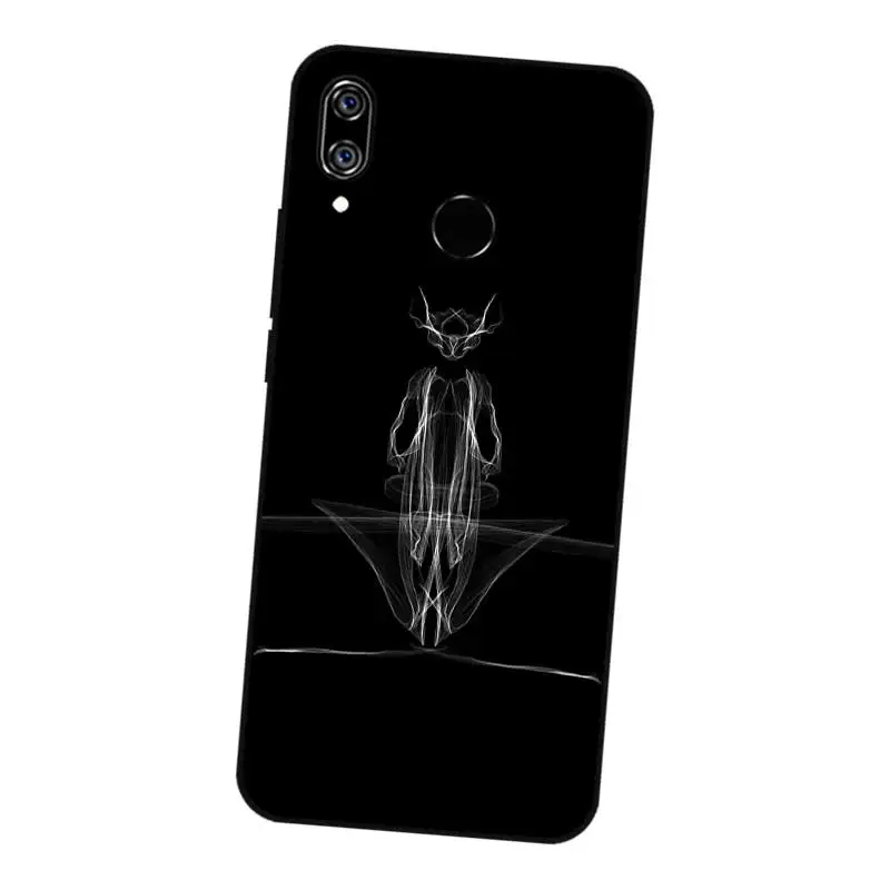 N297 Universe Black Silicone Case Cover For Huawei Nova 2 2i 2S 3 3e 3i 4 4e Enjoy 8 Plus |