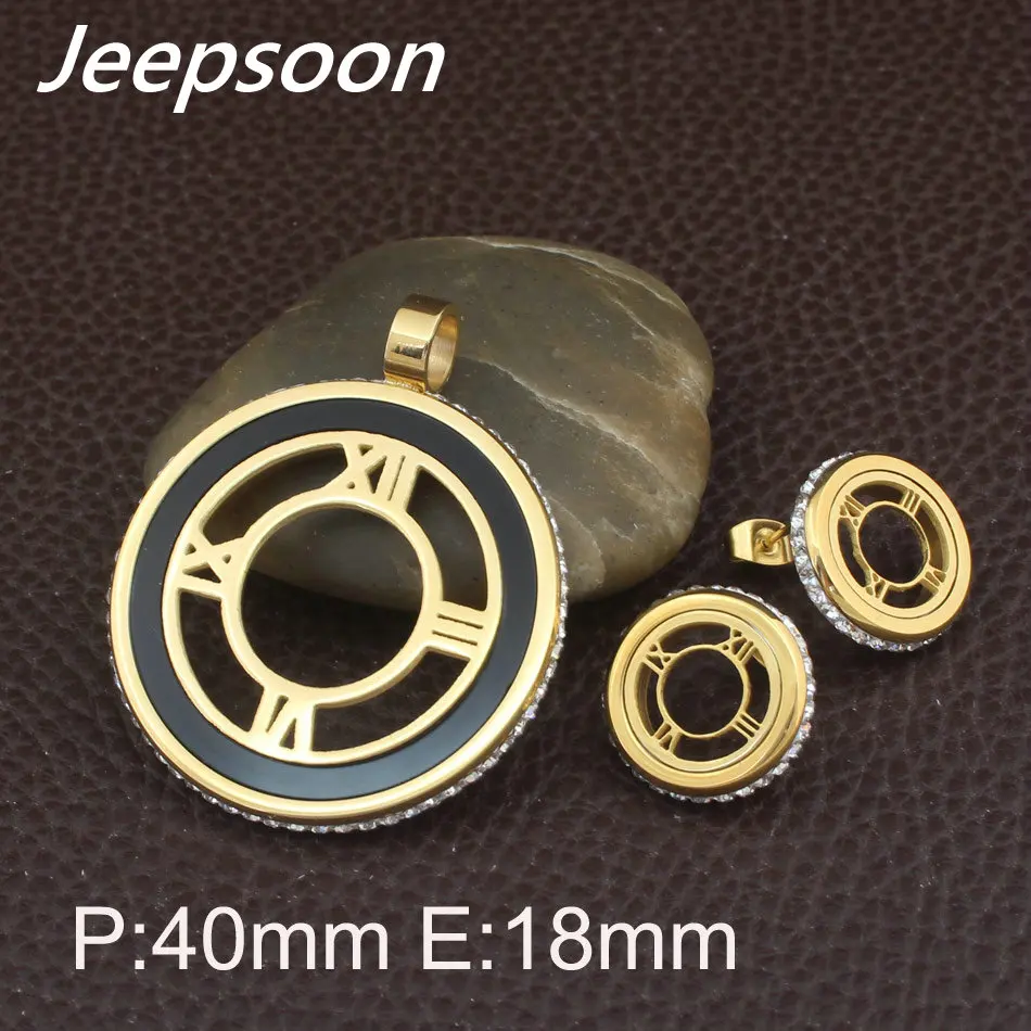 Набор круглых стилей из нержавеющей стали Комплект сережек для женщин 2 вида