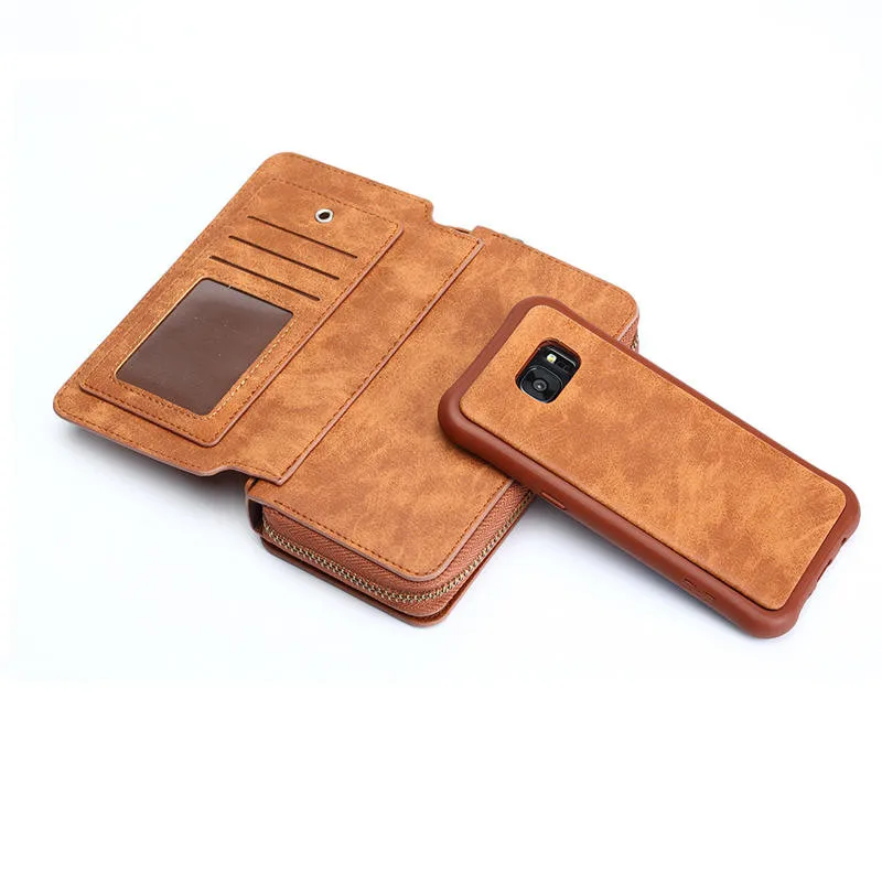 BRG многофункциональный кожаный чехол кошелек для SS S8 S9 Plus NOTE5 Note8 9 S10 S10e Note10 Pro на