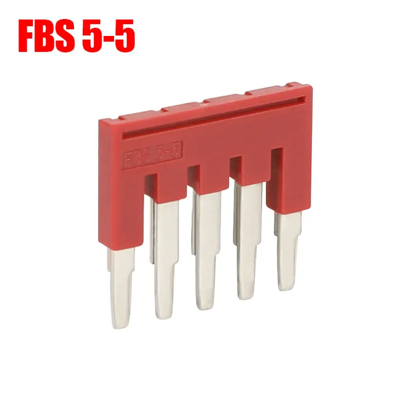 FBS 5-5 Перемычка FBS 2-5 штекер в мост для ST2.5 STTB 2,5 ST 2,5-3 LDIN Rail клеммные блоки L11/H22.8/W3.1 мм клеммные блоки - Цвет: FBS 5-5