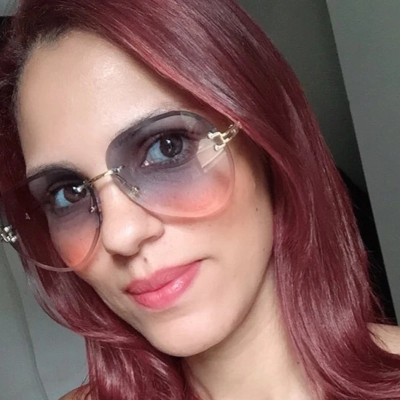 2020 новые модные синие красные авиационные женские очки от солнца градиентные