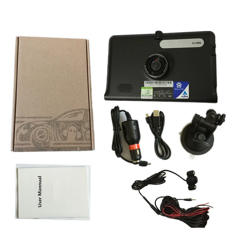 Udricare 7 дюймов gps навигации Android видеорегистратор Allwinner A33 4 ядра 16 GB Dual Камера