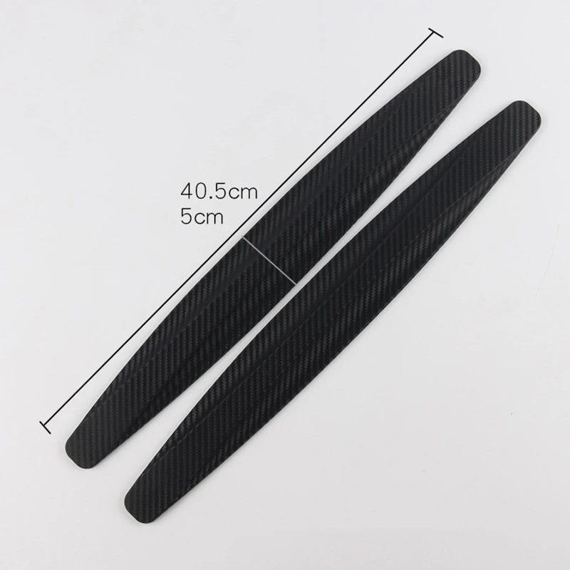 2pcs Car Bumper Protector Corner Guard Anti-Scratch Strips Soft 3M Tape Sticker Body Moldings Styling Chin Valence | Автомобили и