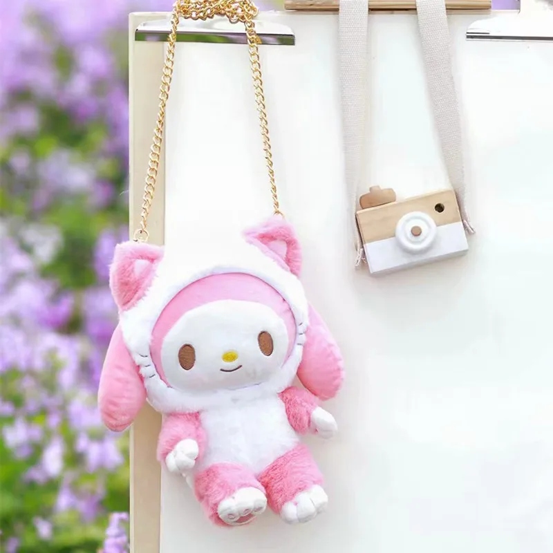 1 шт. my melody cosplay cat my melody Мягкие плюшевые сумки игрушки cinnamoroll плюшевые кошельки для девочек Подарки