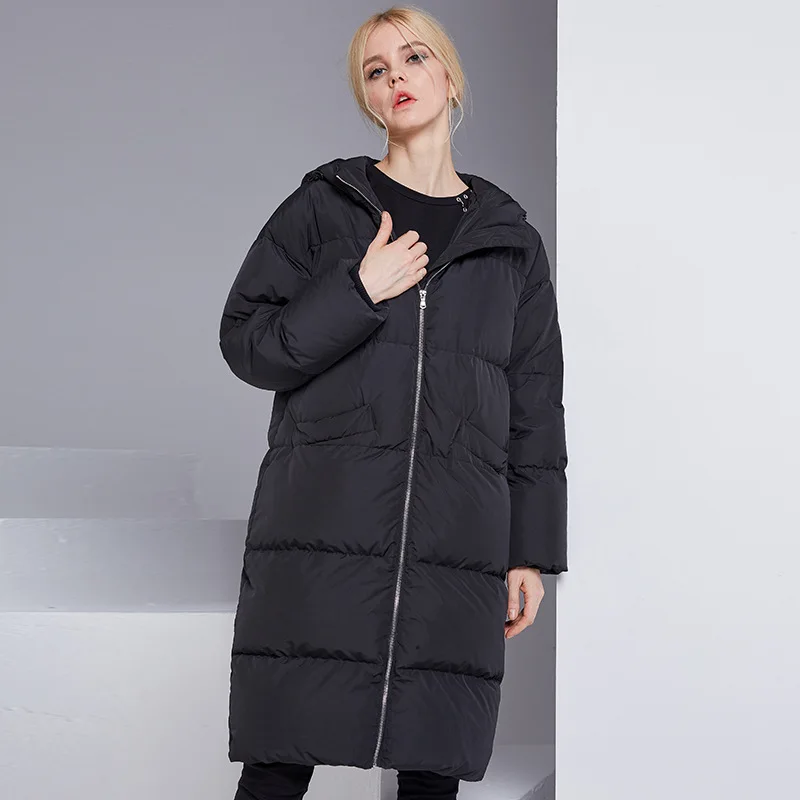 2018 Новинка Лидер продаж Для женщин вниз пальто зимнее с капюшоном внешний