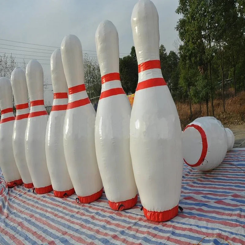 

Inflatable bowling bottle use for zorb ball( human hamster ball), 3 M (about 9.8 feets ) hight inflatable bowling ball