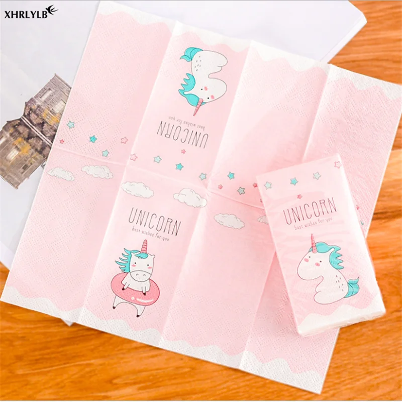 XHLRYLB4 Package New Printing Unicorn Paper Towel Wedding Decoration Children's Birthday Supplies Unicorn Part Baby Showery.7z