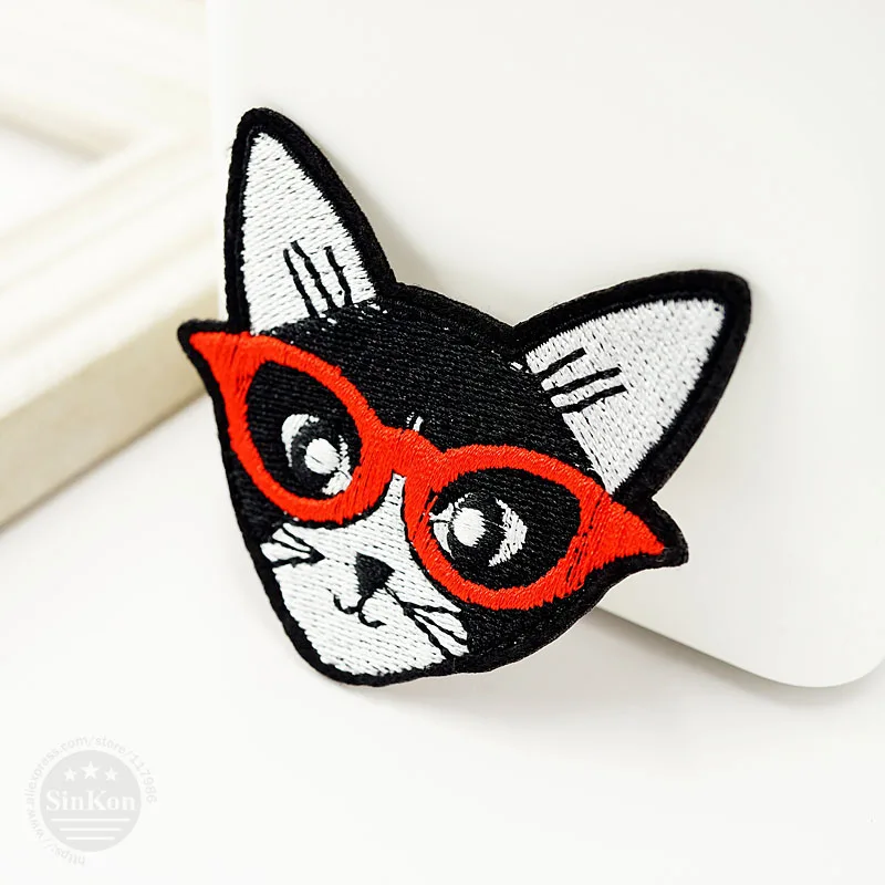 Нашивки тканевые сделай сам с изображением кошки (Размер: 6 0x6 5 см) декоративные