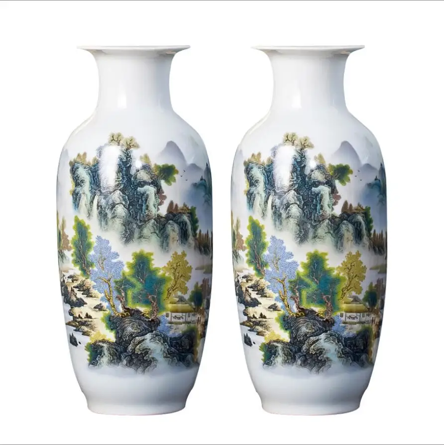 Китайская керамическая ваза Jingdezhen большого размера декоративные изделия