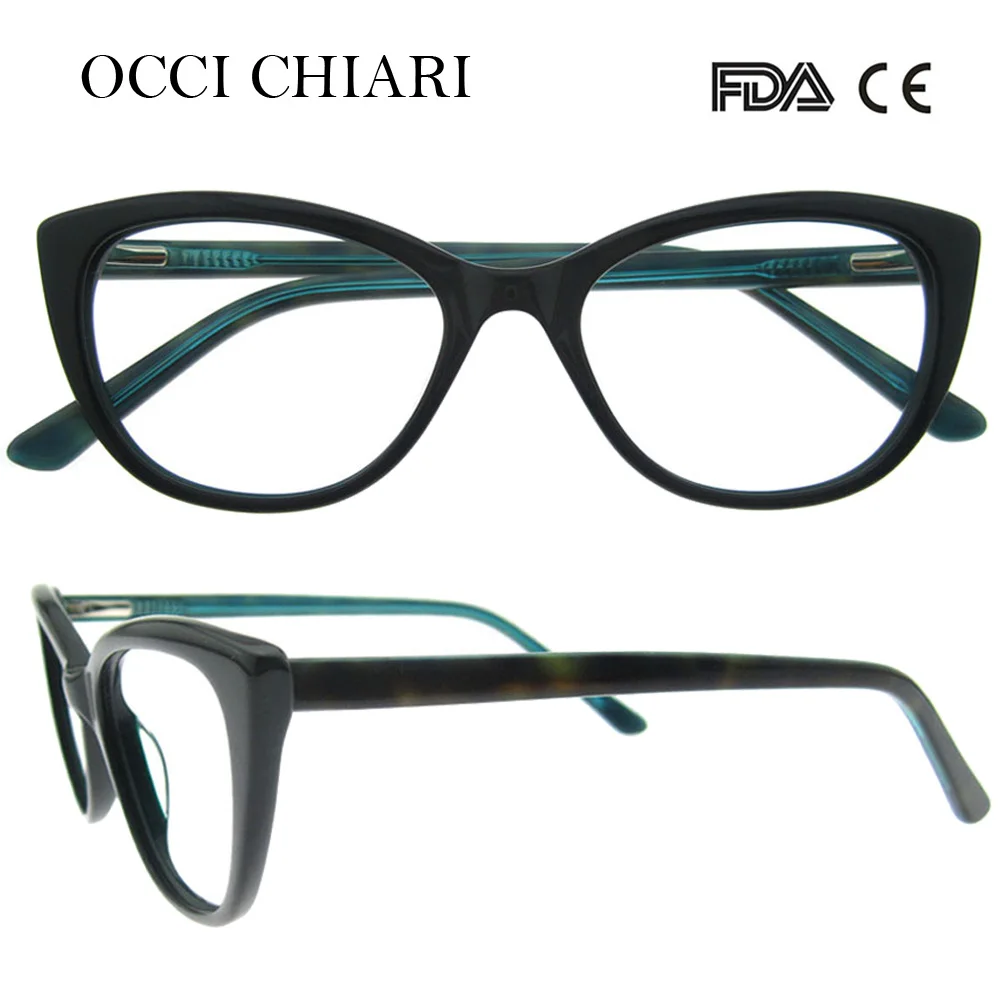Оправа для очков OCCI CHIARI 2018 ацетатная оправа с кошачьими глазами разноцветная