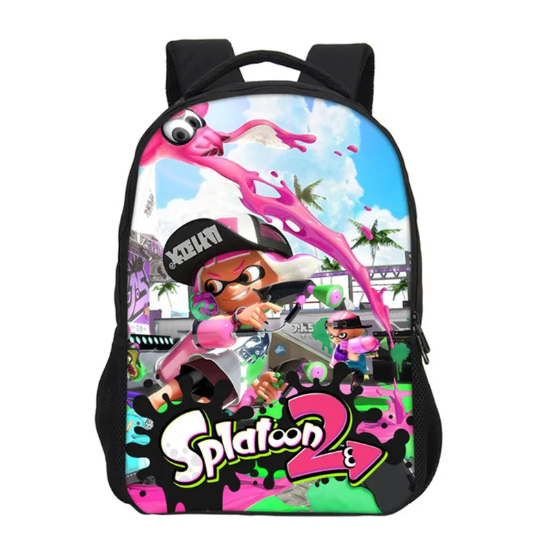 Хайнс Орел Фанни аниме печать Splatoon 2 рюкзаки для девочек мальчиков Bookbag сумка