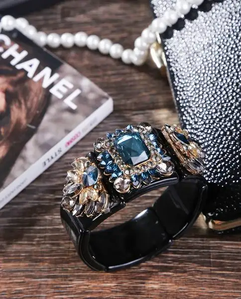 Хорошее ювелирное изделие Pulseira из Индии, винтажный женский цинковый сплав, хит, новые модные ювелирные изделия, очаровательный браслет, Акриловые Роскошные аксессуары