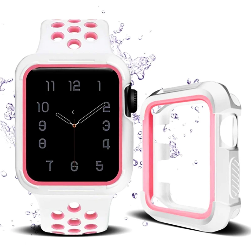 Защитный чехол и ремешок для apple watch 4 3 band 44 мм 40 защитный correa спортивный браслет
