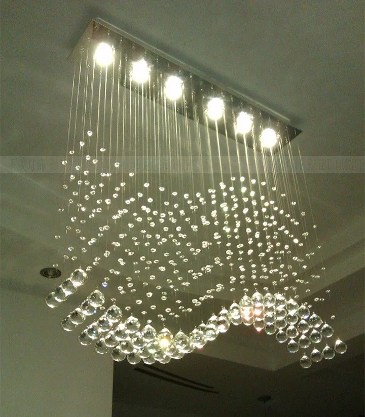 Хрустальная люстра для гостиной современный роскошный светильник в виде