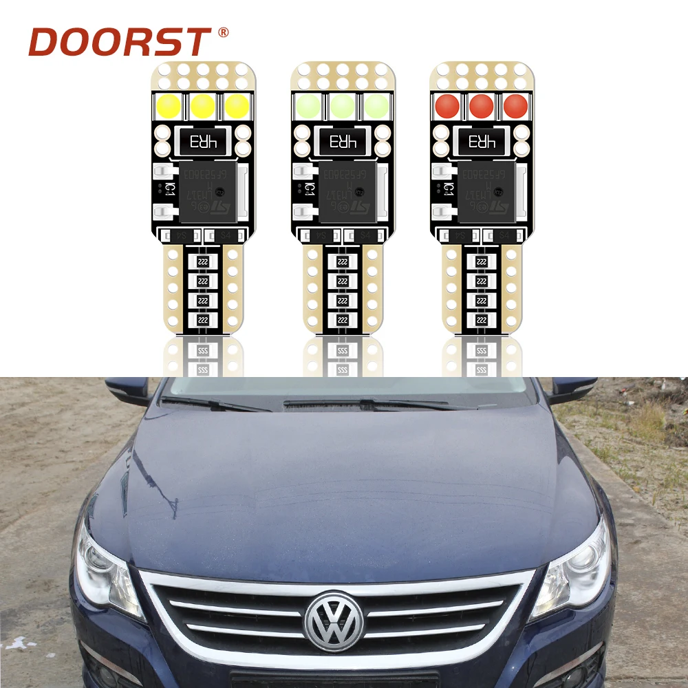Автомобильный светодиодный светильник T10 W5W Canbus без ошибок для VW Passat B1 B2 B3 B4 B5 B6 B7 B8