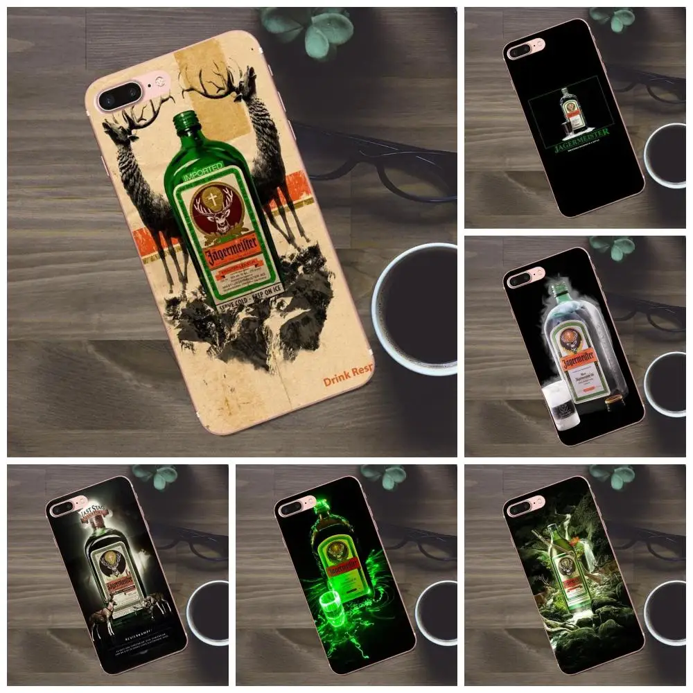 Бутылка Bixedx Jagermeister в стиле ретро мягкая ТПУ модная для Apple iPhone 4 5 5C SE 6 6S 7 8 Plus X Galaxy A3