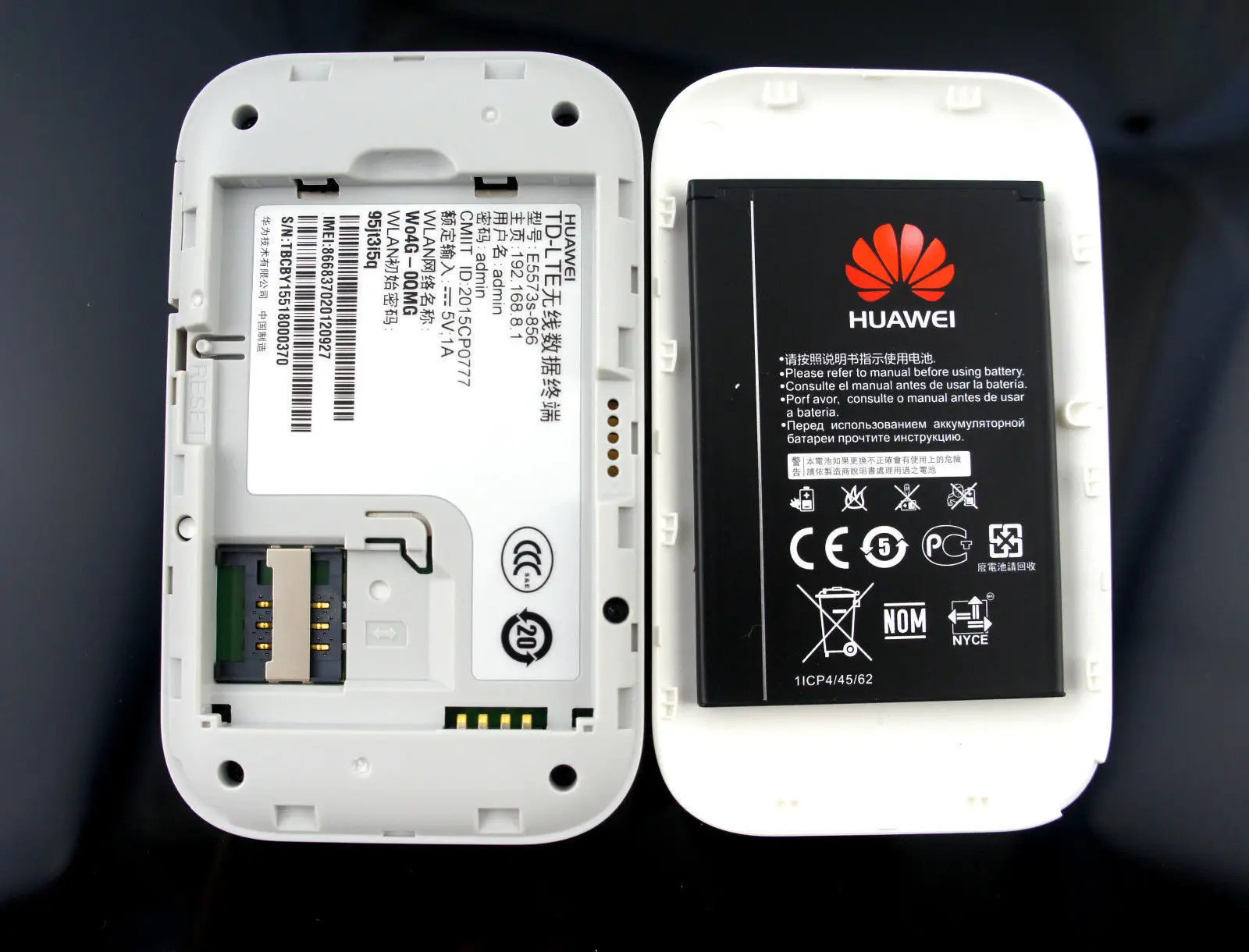 Разблокированный Wi-Fi роутер Huawei E5573s-856 4G LTE FDD/TDD 150 Мбит/с PK E5778 B593 R216 | Компьютеры и