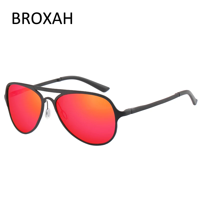 Ретро Overized очки Для мужчин поляризованных солнцезащитных очков алюминия и