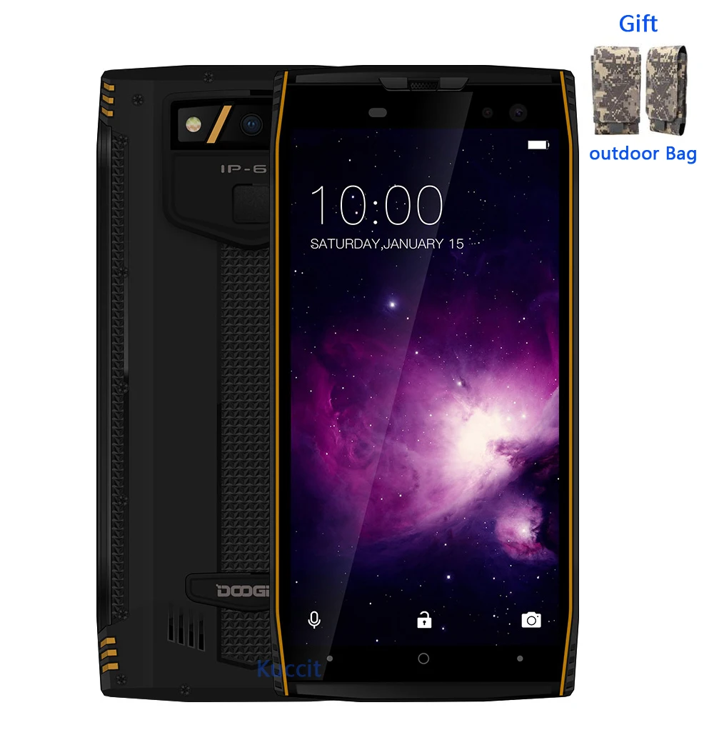 DOOGEE S50 IP68 Водонепроницаемый смартфон 5 7 'ƌ ГБ 128 MTK6763 Octa Core android 1 5180 мАч четыре 4