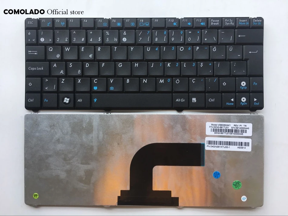 TR турецкая Клавиатура для ноутбука Asus N10 N10A N10C N10E N10J N10JC черная клавиатура