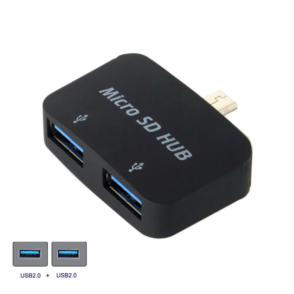 5Pin микро USB OTG к двойным портам 2 0 концентратор адаптер для сотового телефона и