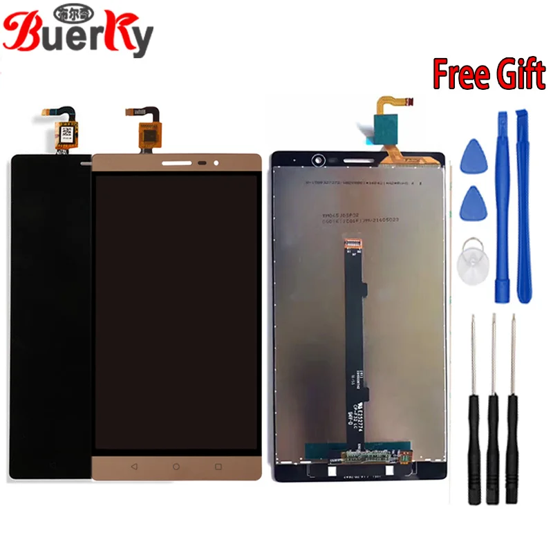 gold with tools BKparts 6," для lenovo Phab2 Phab 2 PB2-650N PB2-650M PB2-650Y PB2-650 полный ЖК-дисплей Дисплей Сенсорный экран Стекло дигитайзер в сборе - Цвет: gold with tools