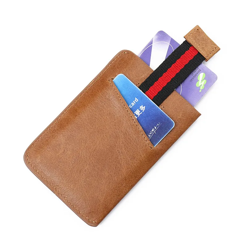 GUBINTU топ из натуральной кожи карты RFID сумочки Простой ID карты держатель Мужской карты кошелек Винтаж высокого качества брендовые карты бумажник