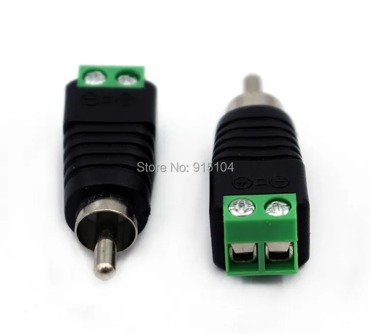 10 шт./лот UTP Cat5 Cat6 кабель Phono RCA штекер к AV винтовой терминал Аудио Видео разъем CCTV