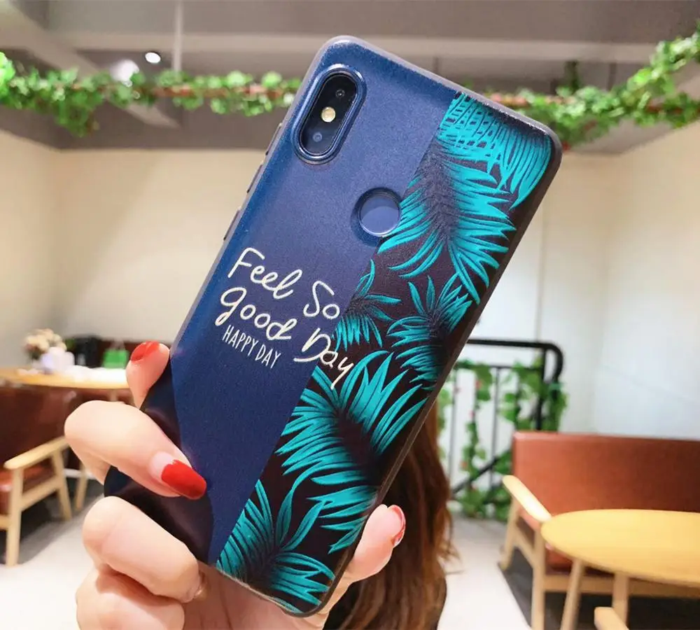 Чехол для Xiaomi Redmi Note 6 Pro окрашенный ТПУ силиконовый мягкий край все включено чехол