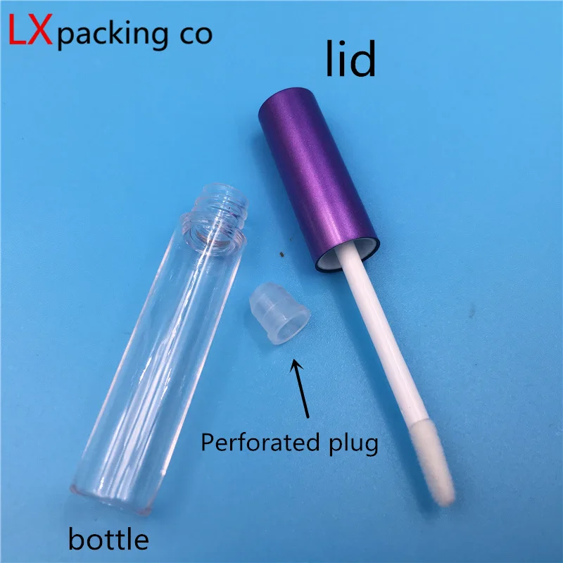 50 шт в наборе 5 мл красный фиолетовый Золотая прозрачная Пластик блеска для губ