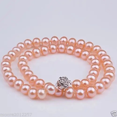 Горячий продавать бесплатная доставка ******* 8-9 мм подлинная Розовый Пресной воды