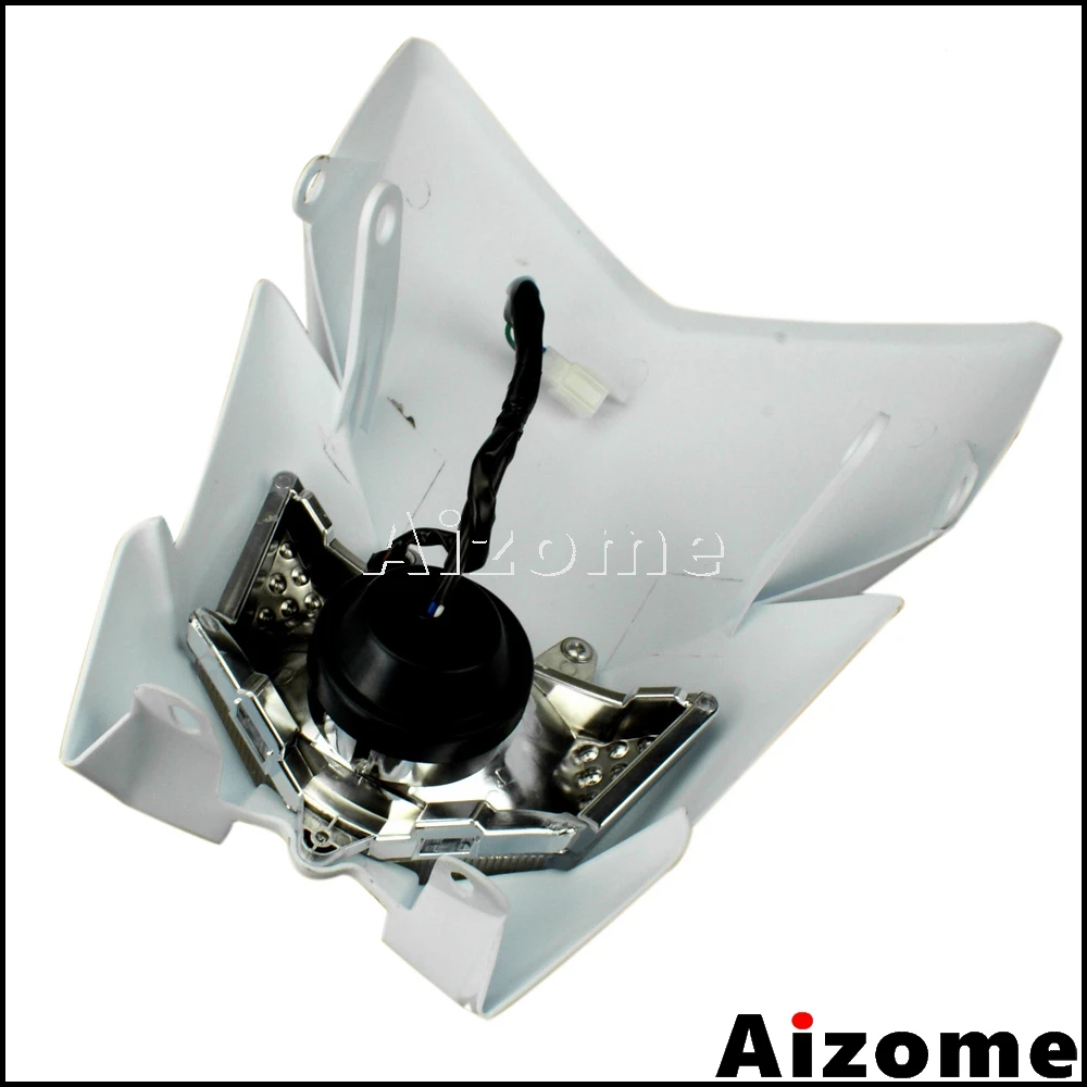 Универсальный Enduro Мотокросс фары 12V 35W Двойной Спорт Мотоцикл Белый головной