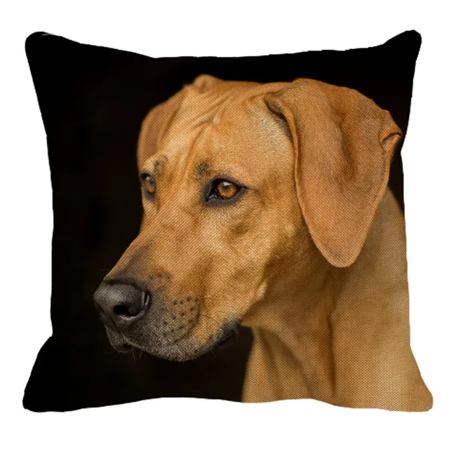 XUNYU Rhodesian Ridgeback наволочки с изображением собак для домашнего дивана квадратная наволочка для подушки с животным узором декоративная наволочка для подушки 45X45 см AC018 - Цвет: 20