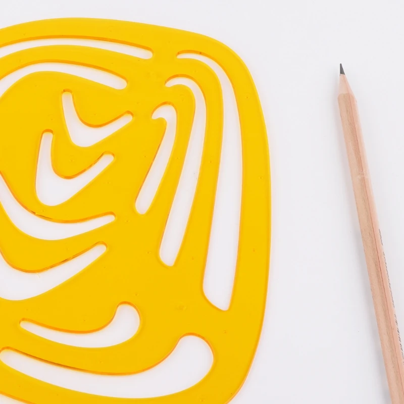 К смолы нерегулярные Arc шаблон рисования линейка инженер Канцтовары