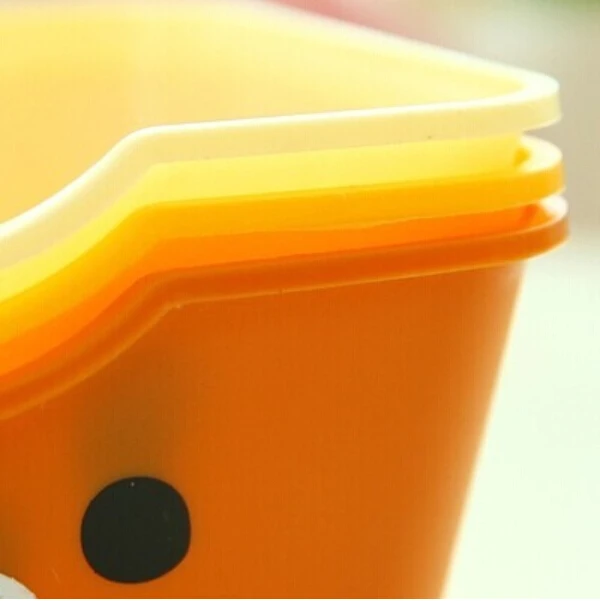 Cartoon Printed Box Relaxed Bear Rectangle Organizador Desktop Sundries Finishing Plastic Hot Sell Containers For Storage | Дом и сад