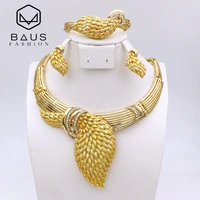 baus fashion gold gold color necklace habesha arabic nigerian wedding african beads jewelry set bijoux africain ensemble eritrea