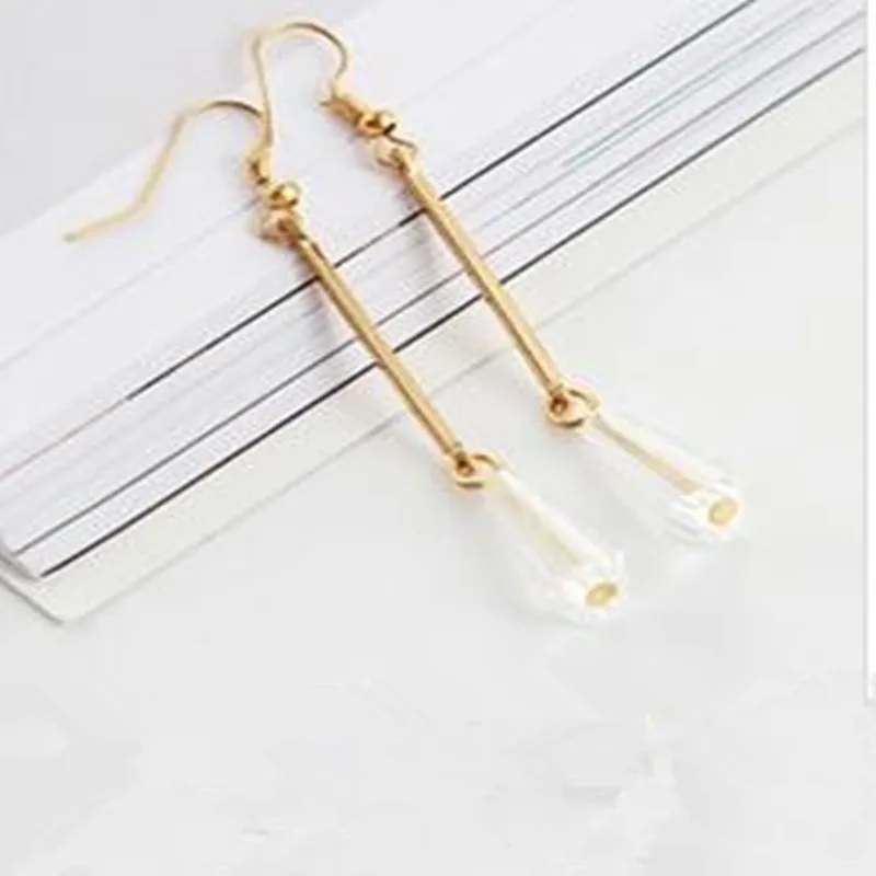 2021 новые ювелирные изделия темперамент супе кристалл капли воды геометрические