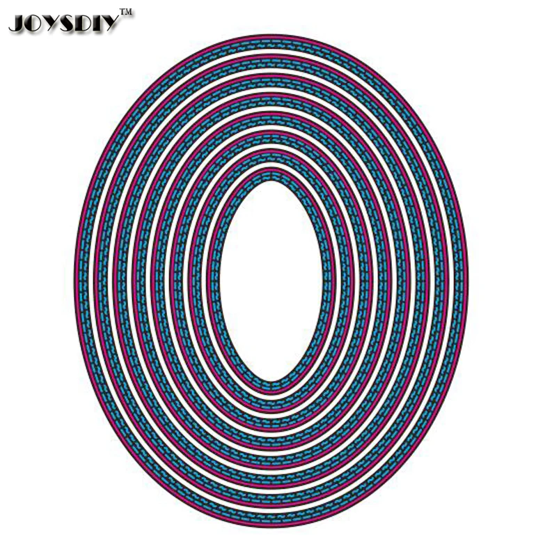 Large Size 150mm Double Sew Thread oval Metal Die cutting Dies For DIY Scrapbooking Photo card Album Decorative Embossing | Дом и сад