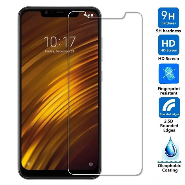 Закаленное стекло для Xiaomi Poco F1 Защитная пленка экрана Pocophone глобальная