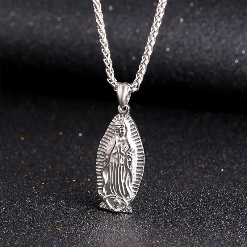 U7 Новый Матери Девы Марии Кулон Ожерелье Для Мужчин/Женщин Винтаж Религиозные