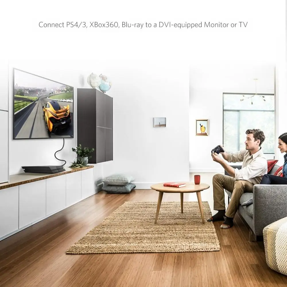 HDMI к DVI папа 24 + 1 D Мужской адаптер видео кабель позолоченный 1080P для HDTV DVD проектор