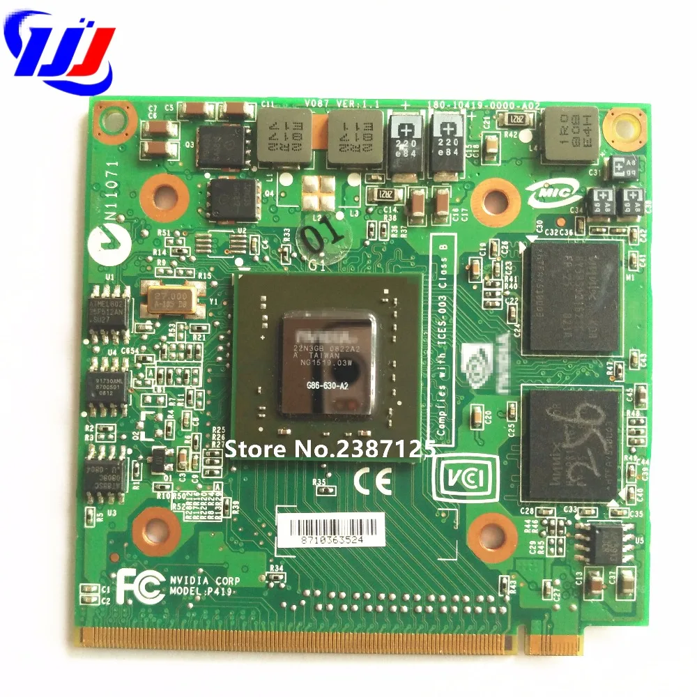 Для c e r Aspire 7520 г 7720 ноутбук серии n V i d я geForce 8400 м GS MXM II DDR2 256 МБ VGA Графика |